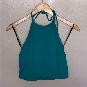 Teal Blue Halter Top